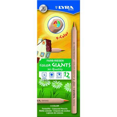 Kleurpotlood lyra color giants nature vierkleurig