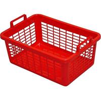 Lockweiler 103968042 Wasmand hoekig 80 L, 80 cm, rood - thumbnail