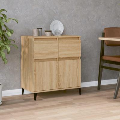 Dressoir 60x35x70 cm bewerkt hout sonoma eikenkleurig