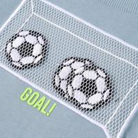 Kindershirt met lange mouwen doelprint 92 lichtblauw - thumbnail