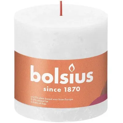 Bolsius Stompkaars 10cm Rustic Shine Cloudy White