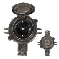 Jaren 30 Vintage Stopcontact II Tin - thumbnail