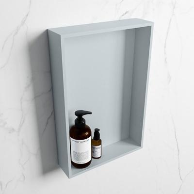 MONDIAZ EASY Nis 44,5x29,5cm in solid surface kleur Clay | Clay. 1 vak geschikt voor in- of opbouw MONDIAZ EASY Nis 44,5x29,5cm in solid surface kleur Clay | Clay. 1 vak geschikt voor in- of opbouw