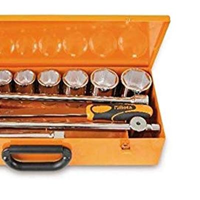 Beta 928A/C12 12 zeskant dopsleutels en 5 toebehoren in plaatstalen kist - 009280955