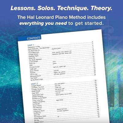 Hal Leonard Adult Piano Method - book 1 US version Lessons, solos, technique and theory