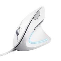 Trust VERTO ERGO Muis Kabelgebonden Optisch Wit 6 Toetsen 1600 dpi Ergonomisch - thumbnail