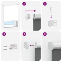 Rolgordijn verduisterend koffie 165x175 cm stofbreedte 161,6 cm - thumbnail