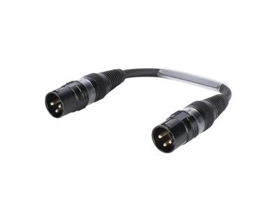 SOMMER CABLE Adapter Cable XLR(M)/XLR(M) 0.15m bk
