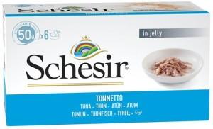 SCHESIR Tonijn in gelei - nat kattenvoer - 6x50g