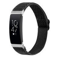 FitBit Inspire 2 & Ace 3 Elastische solo loop nylon bandje - Zwart
