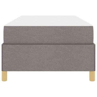 Boxspring bed Anders Taupe en Wit 90 x 190 cm Stof