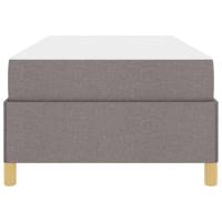 Boxspring bed Anders Taupe en Wit 90 x 200 cm Stof - thumbnail