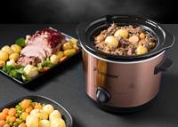 Bestron ASC150CO Slowcooker 1.5L Koper/Zwart - thumbnail