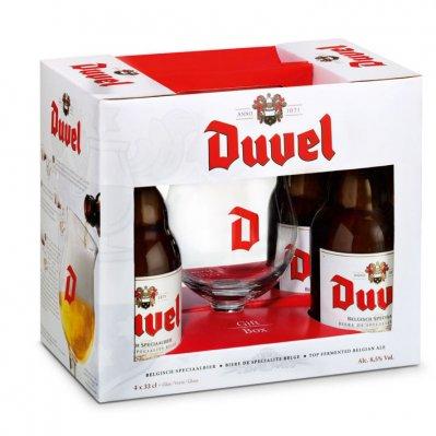 Duvel - Geschenkverpakking (4x speciaalbier + glas)
