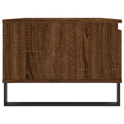 Salontafel 90x50x36,5 cm bewerkt hout bruineikenkleurig Salontafel 90x50x36,5 cm bewerkt hout bruineikenkleurig