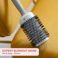 Olivia Garden Blowout Shine Brush White&Grey Ø55mm - thumbnail