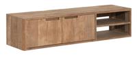 DTP Home Zwevend TV-meubel 'Bliss' Teakhout, 130cm - thumbnail