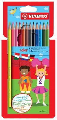 STABILO Color kleurpotlood, kartonnen etui van 12 stuks