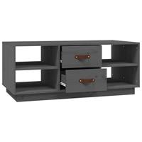 Salontafel 100x50x41 cm massief grenenhout grijs - thumbnail