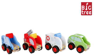 Houten Houten Voertuig, 12,5cm