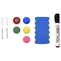 Whiteboard magnetisch 50x35 cm staal wit - thumbnail