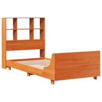 Bedframe zonder matras massief grenenhout wasbruin 100x200 cm - thumbnail