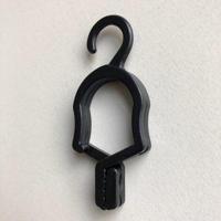 Sjaalhanger zwart met ophanghaakje - thumbnail