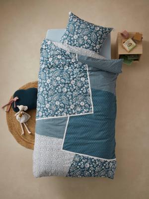 Set dekbedovertrek + kussensloop voor kinderen CARAVANE marine/ecru Set dekbedovertrek + kussensloop voor kinderen CARAVANE marine/ecru