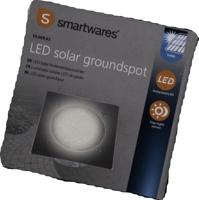Ranex Ra-5000198 Vierkante Led Solar Grondspot Geborsteld Rvs Glas (5000.198) - thumbnail