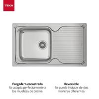 Wastafel met Eén Spoelbak Teka 11119005 11119005 - thumbnail