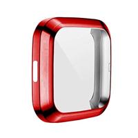 Fitbit Versa 2 Soft TPU case (volledig beschermd) - Rood - thumbnail