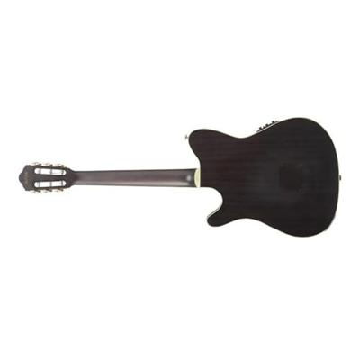 Ibanez Tim Henson Signature TOD10N Transparent Black Flat elektrisch-akoestische klassieke gitaar - thumbnail