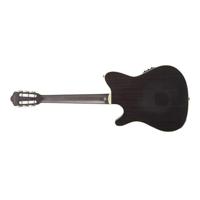 Ibanez Tim Henson Signature TOD10N Transparent Black Flat elektrisch-akoestische klassieke gitaar - thumbnail