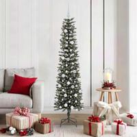 Kunstkerstboom met 300 LED Groen 180 cm PVC en Plastic en Staal - thumbnail