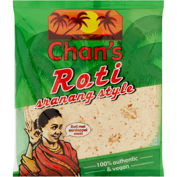 Chan's Roti vellen sranang style 300 gram bij Jumbo Chan's Roti vellen sranang style 300 gram bij Jumbo