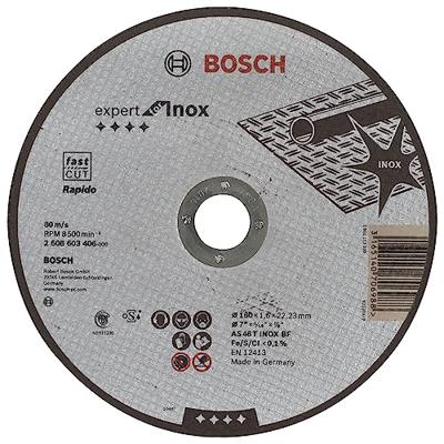 Bosch Accessories 2608603406 2608603406 Doorslijpschijf recht 180 mm 1 stuk(s) Staal