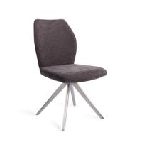 Jesper Home Ikata eetkamerstoel Almost Black turn steel - thumbnail