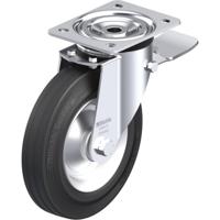 Blickle L-V 202R-ST Zwenkwiel met rem Wieldiameter: 200 mm Draagvermogen (max.): 205 kg 1 stuk(s) - thumbnail