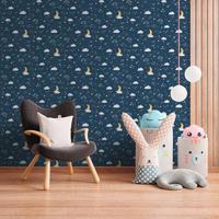 AS Creation Little Love blauw behang | 381411 - thumbnail