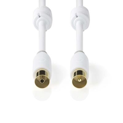 Coaxkabel 100 dB | IEC (coax) male - IEC (coax) female | 5,0 m | Wit