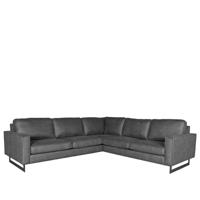 LABEL51 Hoekbank Arezzo - Antraciet - Microfiber - 2-Zits + Hoek + 2-Zits - thumbnail