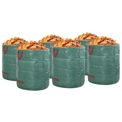 Tuinafvalzakken 12 pcs Groen 67 x 67 x 75,5 cm Polypropyleen