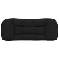 Hoofdbordkussen 100 cm stof zwart - thumbnail