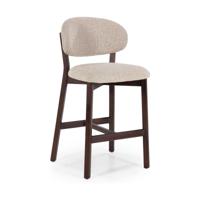 Eleonora Barstoel 'Mikky' kleur Taupe/Bruin (zithoogte 69cm) - thumbnail