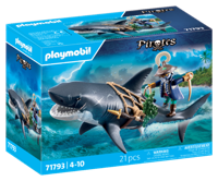 PLAYMOBIL Pirates reuzenhaai met piraat 71793 - thumbnail