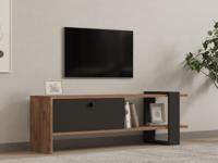 Tv-meubel GAYA 1 deur eik/antraciet - thumbnail