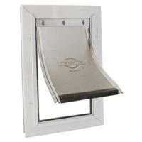 Petsafe hondenluik tot 100 kg aluminium wit - thumbnail