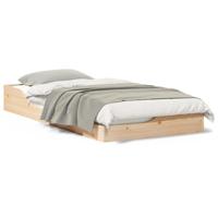 Bedframe Bruin 75 x 190 cm Massief grenenhout - thumbnail