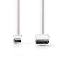 Mini-DisplayPort - DisplayPort-kabel | Mini-DisplayPort male - DisplayPort male | 2,0 m | Wit - thumbnail