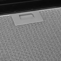 Wandafzuigkap 90 cm roestvrij staal en gehard glas zwart - thumbnail